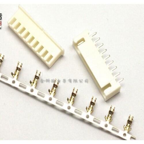 50Set/Lot PH2.0 2.0mm 9Pin 9P 180degree Straight needle Male Pin Header + Terminal + Female Housing Connector