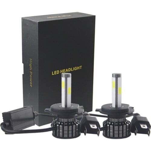 BEDEHON 4 Sides LED Lamp COB Chip 12V 30W 3A 2200LM 6000K 6500K H1 H3 H7 H27 880 9005 9006 H10 H11 5202 H4 H13 9007 9004 Hi Lo