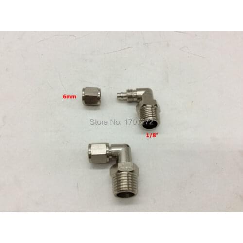 Free shipping brass quick connectors for 6mm hose and 1/8 thread direction type pipe fitting,copper fitting, brass fitting