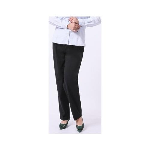 Black Women Plus Size Pants Casual Long Trousers Black Loose Professional Office Lady Suit Trousers Female Pants TA5903