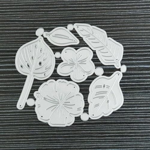 Flower&Leaf Cutting Dies Metal Stencil Scrapbooking Album Embossing Card Decorative Small Flower Dies
