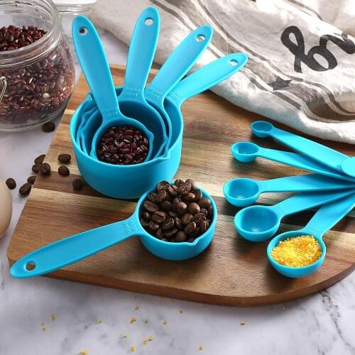 Home Kitchen Plastic Measuring Spoon and Cup Set Measuring Tools