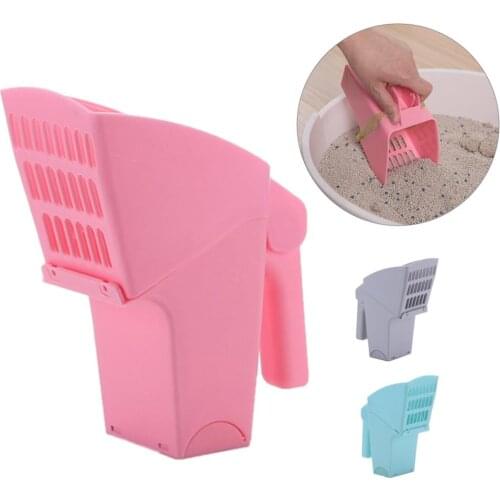 Cat Litter Shovel Cleaning Tool 2 In 1 Scoop Sift Cat Sand Cleaning Products Plastic Universal Scoop For Pet Housebreak Supplies