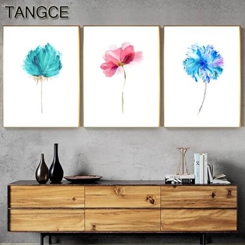 Nordic Style Fresh Flower Plant Canvas Art Painting Elegant Print n Poster For Living Room Aisle Cuadros Decoracion Dormitorio