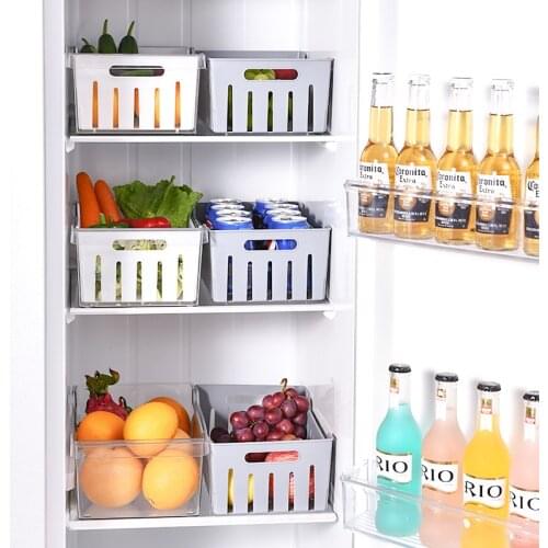 Refrigerator Food Storage Containers Keep Fresh Box Drain Separate Freezer Seal Bin For Vegetable Fruit Meat Fresh Box Organizer