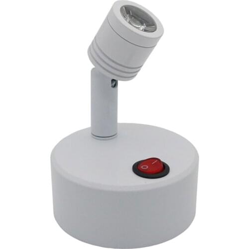 Led desk AAA battery switch spot lamp ,1W 3W emergency cabinet wall lamp,display ,welding,jewelry counter showcase window lamp