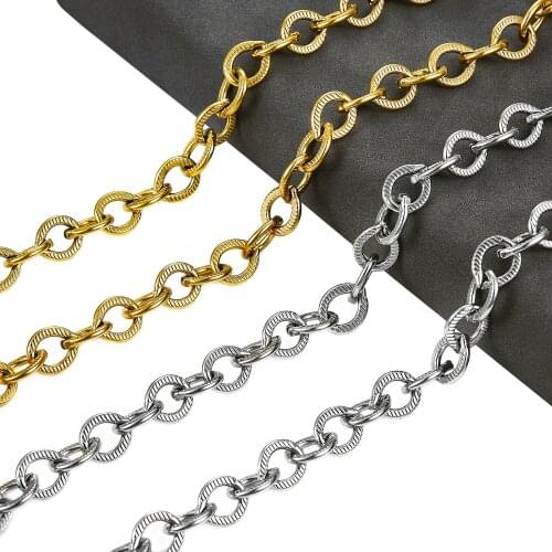 Mens 10mm Width Stainless Steel Necklace Cuban Gold Silver Chain Fashion Waterproof Women Punk Link Gift Jewelry