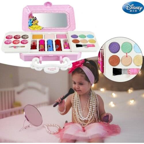 Disney new princess Makeup set Fashion Cosmetics Set girls Beauty pretend play for kids birthday gift