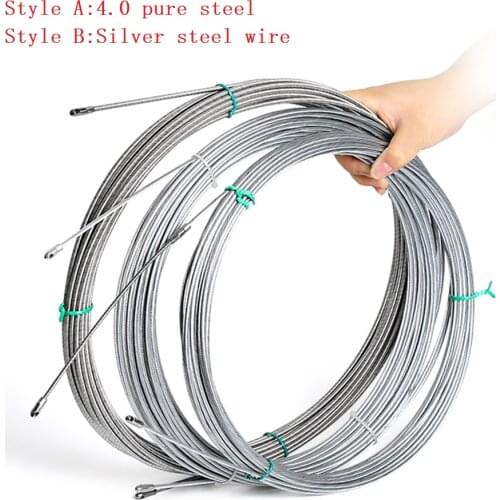 Fish Tape Cable Push Puller Tools Wheel Cable Pushing Household Electricity Accessories for Wiring Installation