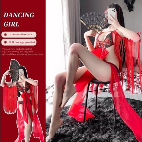 Autumn New Sexy Lingerie Sexy Dancer Suit One-piece Passion Temptation Cosplay Comics Sweet And Cute Girl Suit Charm Midnight