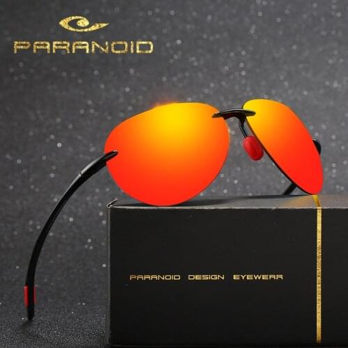 PARANOID Vintage Sunglasses UV400 Mens Sun Glasses For Men Driving Black Goggles Oculos Male 8 Colors Model 8512
