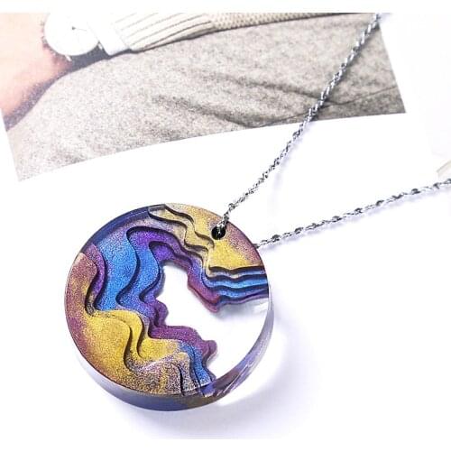 Transparent Silicone Mould Dried Flower Resin Decorative Craft DIY Splice Island Mountain Mold Epoxy Resin Molds For Jewelry