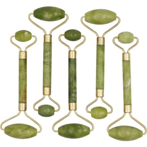 Facial Roller Massage Double Heads Jade Stone Slimming Face Lifting Massager Eye Face Neck Thin Tools