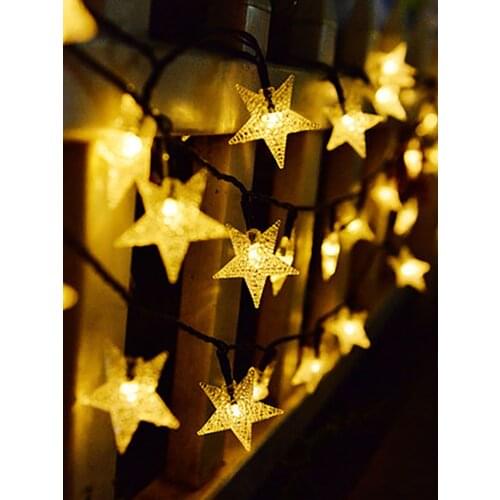 5-12M LED Stars Lamp String Christmas Tree Lighting Christmas Decoration Light Navidad Party Decorations гирлянда светодиодная