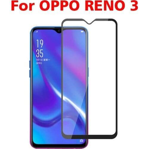 Full Cover Tempered Glass For OPPO Reno 3 Screen Protector 9H Explosion proof protective film For OPPO Reno 3 glass