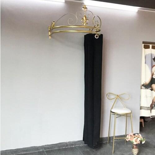 Crown fitting room curtain creative womens clothing store dressing room high end