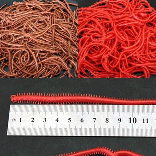 10Pcs/lot 13.5-14.5cm Red Worm Silicone Bait Lures Soft Bait Carp Fishing Lure Iscas Artificiais Para Pesca Fishing Tackle