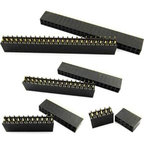 2.0mm dual-row DIP socket connector 2*2/3/4/5/6/8/10/12/15/16/18/20/25/30/40P