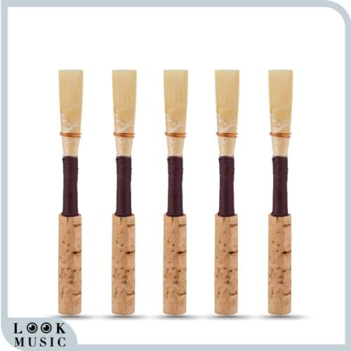 10Pcs Oboe Reeds Medium Soft W/ Plastic Case Wind Instrument Parts & Accessories