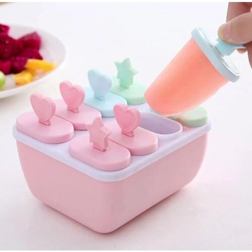 8 Cell Silicone Molds Ice Cream Chocolate Molds Ice Cube Tray Food Safe Popsicle Mold DIY Homemade Freezer Ice Cube Maker