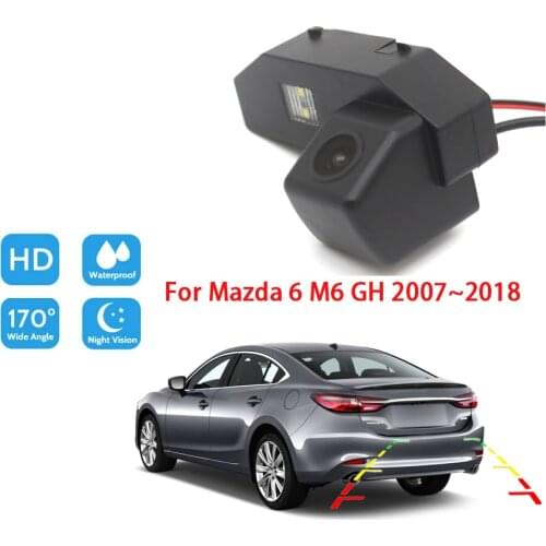 Car Rear View Camera For Mazda 6 M6 GH 2007 ~ 2018 CCD Full Hd Night Vision Car Parking Camera Waterproof high quality RCA