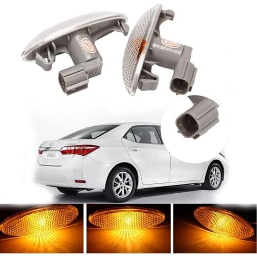 Car Side Turn Signal Light Fender Lamps Amber Indicator Blub for Toyota Yaris RAV4 Auris Corolla 2005-2011 81730-0D032