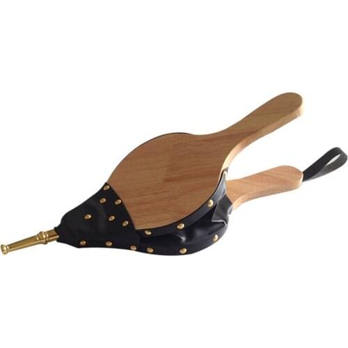 Large Wooden Wind Fan for Fireplace Duct Is Suitable for Outdoor Camping, Barbecue, Chimney, Hand Dryer