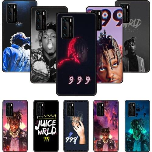 Phone Case For Huawei P20 P30 P40 P Smart Z + P10 Mate 30 10 20 Lite Pro Black Cover Hoesjes Soft Waterproof juice wrld rapper