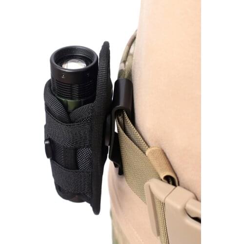Tactical Hunting 360 Degrees Rotatable Flashlight Pouch Holster Torch Case For Belt Portable Torch Cover Holder pouch