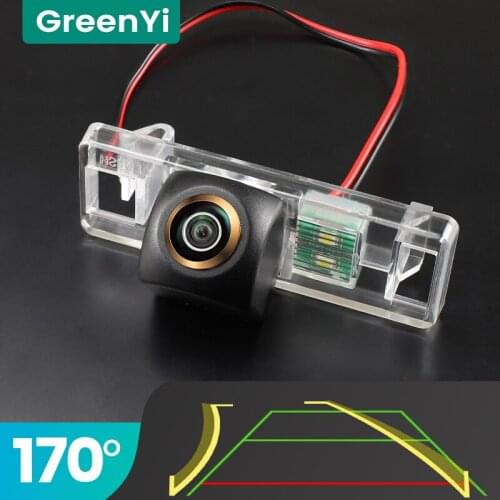 GreenYi Trajectory 170° AHD Car Rear View Camera for Nissan Note/Tone E11 Geely vision X6 Emgrand X7 X50 X60 Night Vision 4 pin