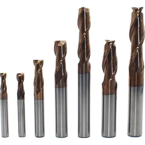 HRC55 2 Flute 2mm 3mm 4mm 5mm End Mill Alloy Carbide Milling Tungsten Steel Milling Cutter