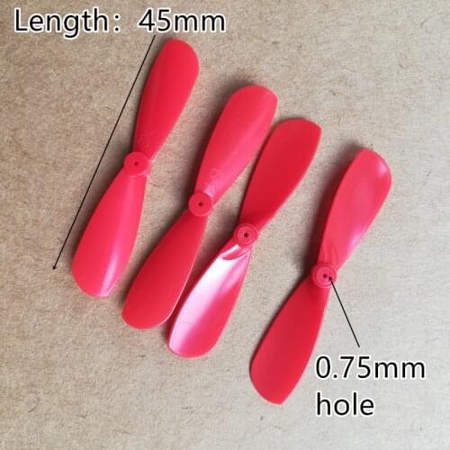 Tail Rotor 45mm Propeller Hole 0.75mm Props Tightly Matched 0.8mm Shaft for Mini Helicopter 6Series 716 Hollow Cup Motor