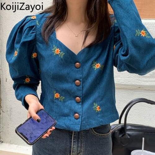 Блузки с вышивкой KOIJIZAYOI China At AliExpress