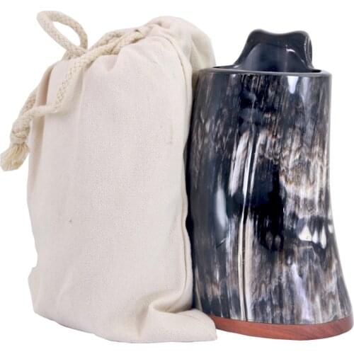 Natural Handmade Ox Horn Mug Beer Cups Viking Goblets Viking Mug