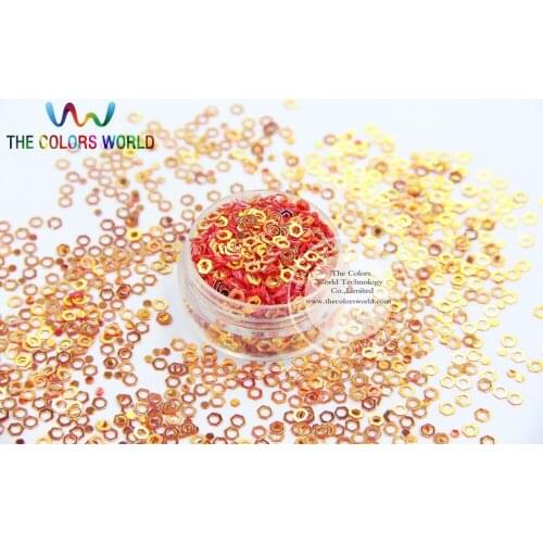 LJ4-4 Amazing Hexagon shape sequins for nail Art or DIY decoration