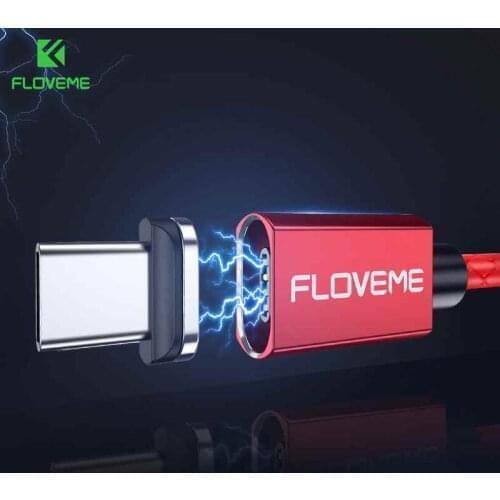 FLOVEME USB Type C Magnetic Cable 3A Fast Charger For Xiaomi Redmi Note 7 Samsung S9 For Huawei Mate 20 Type-C Magnet Cables