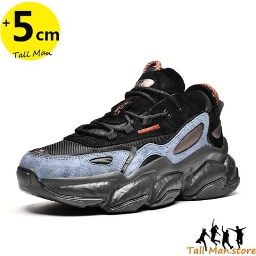 Sneakers Men Elevator Shoes Height Increase Shoes Insoles 5CM Tall Man Height Shoes Sports Basketball Shoes
