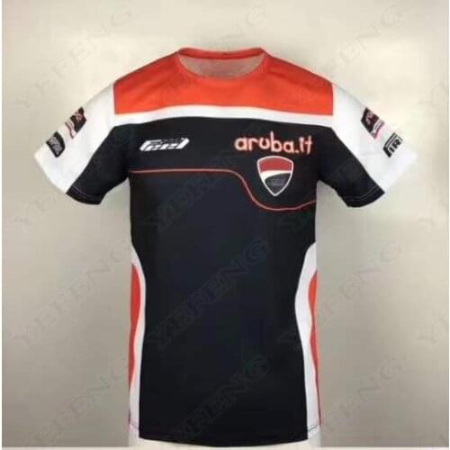 New Motorcycle Moto Gp Team Racing Riding T-Shirt For Ducati Breathable Clothing Black Red Polyester Jersey