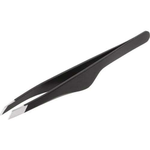 Professional Stainless Steel Slant Tip Hair Removal Eyebrow Tweezers Makeup Useful Hand Tool Drop Ship