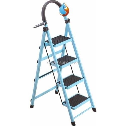 Household Folding Ladder Ladder Dual Purpose Stool Household Mobile Portable Step Stool