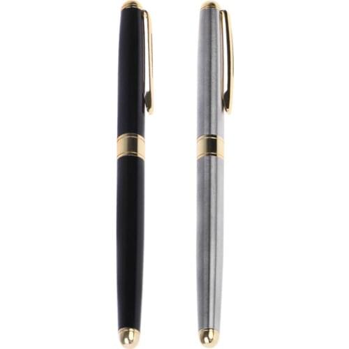 Fine Rod Writing Metal Classic Signature Ballpoint Pen School Office Business