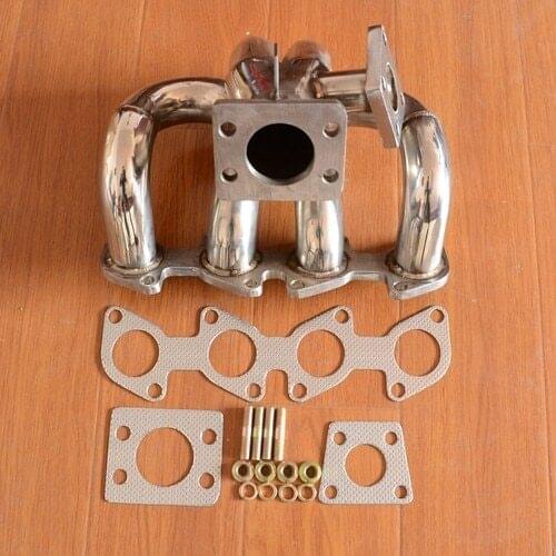 STAINLESS STEEL EXHUAST TURBO MANIFOLD 42MM TUBE FOR AUDI VW GOLF JETTA PASSAT 1.8L 2.0L 16V