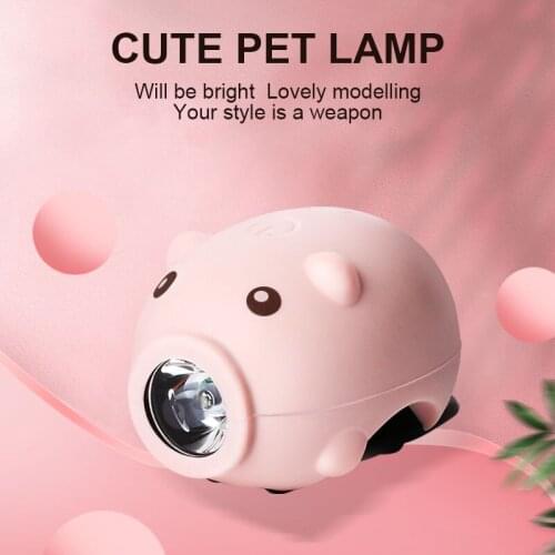 Bicycle Lights USB Rechargeable Child Bike Lights Bike Front Rear Light Cute Pig Cycling Safety Headlight ALS88