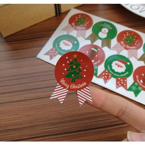 Merry Christmas Stickers, christmas tags, Stickers Xmas, Envelope Seals, sealing label, Gift Wrapping sticker 160pcs/lot