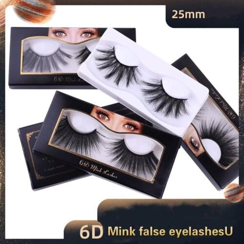 1 pair 25mm mink false eyelashes 3d three-dimensional messy cross eyelashes natural long false eyelashes thick false eyelashes