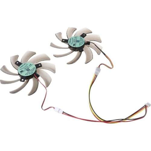 2Pcs 95MM T129215SM 3Pin Cooler Fan Replacement For Gigabyte 7850 Radon R9 270 37MC