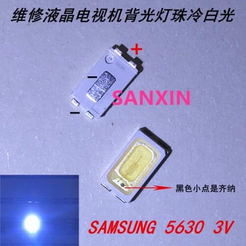 2000PCS For SAMSUNG LED LCD Backlight TV Application Middle Power LED LED Backlight 0.5W 3V 5630 Cool white LED LCD TV Backlight