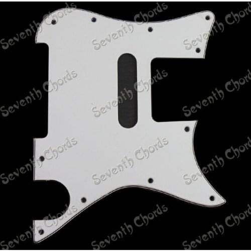 3-Ply Electric Guitar Pickguard Scratch Plate Scratchplate Pick Guard Anti-scratch Plate - White - New Style