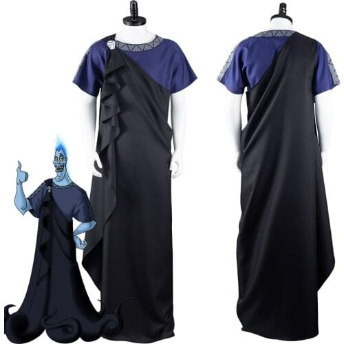 Anime Costume Hercules Hades Cosplay Costumes Adult Man Robe Set Halloween Carnival Suit