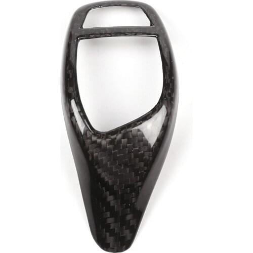 AUTO -Real Carbon Fiber For BMW F20 F30 F31 F34 X5 F15 X6 F16 X3 F25 X4 F26 F10 F10 Change Gear Car Panel Frame Knob Head Cove